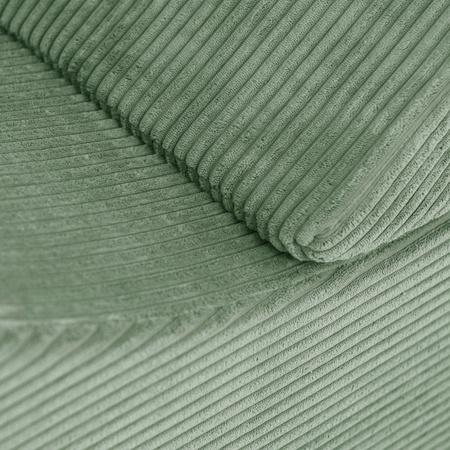 PLUSH NEST Szezlong dla dzieci, leżanka, 145x35x45cm, zielony sztruks premium