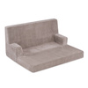 PLUSH NEST Foldie sofa with armrests, premium beige corduroy