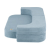 PLUSH NEST Sofabett Foldie, hochwertiger blauer Kord