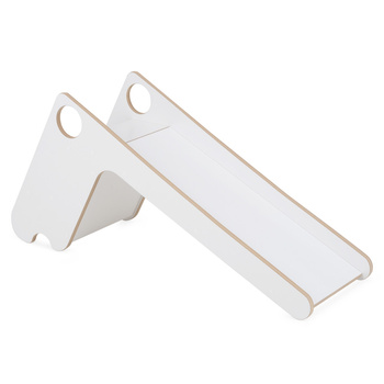 PLUSH NEST Wooden slide for children, white, Wooden Play