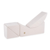 PLUSH NEST Children's chaise longue, recliner, 145x35x45cm, cream lamb