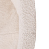 PLUSH NEST Dry pool, round, 90x30 cm, cream lamb (+ 200 balls gold, pearl, transparent)