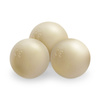 PLUSH NEST Dry pool balls, 6 cm, set of 200 pcs: pearl, gold, transparent