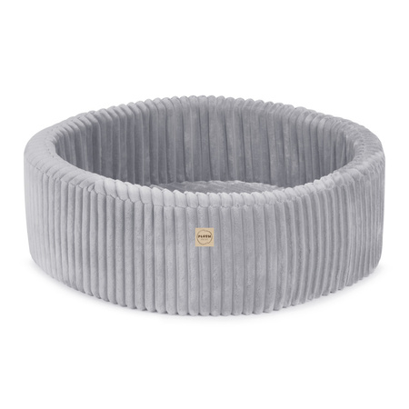 PLUSH NEST Dry pool, round, 90x30 cm, grey, Puffy Lamell