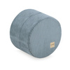 PLUSH NEST round pouf 40x30 cm, blue, premium corduroy