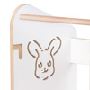 PLUSH NEST Small Rabbit kitchen helper, white, Wooden Play