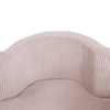 Plush Nest Dry flower pool , 95x30, light pink, premium corduroy, Floral Fun Zone, 200 balls: pearl, light pink pearl, gold