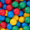 Piłki do suchego basenu, 6 cm, zestaw 200 szt: niebieskie, zielone, czerwone, żółte