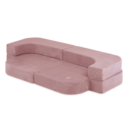 PLUSH NEST Sofabett Foldie, rosa Premium-Cord