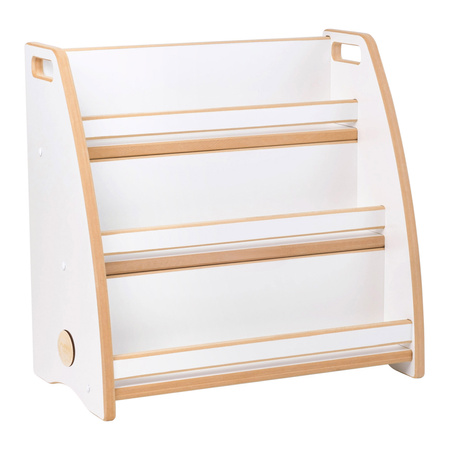 PLUSH NEST Children's bookcase, organizer, white, Wooden Play