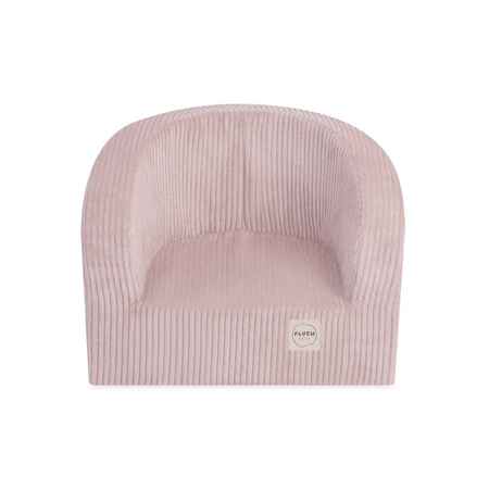 PLUSH NEST Armchair, light pink, premium corduroy