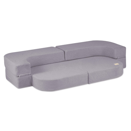 PLUSH NEST Sofa Bed Foldie, gray lambskin