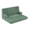 PLUSH NEST Foldie sofa with armrests, premium green corduroy