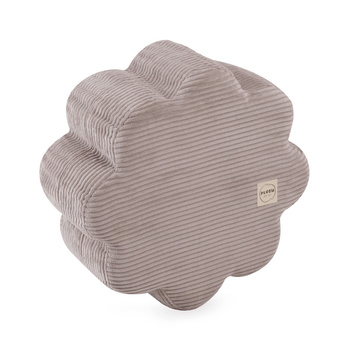 PLUSH NEST Flower pouf, 54x25 cm, beige, premium corduroy