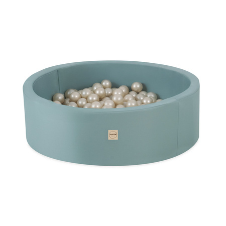 PLUSH NEST Dry pool, outdoor, round, 90x30 cm, green, waterproof