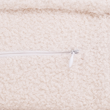 PLUSH NEST Kinderliegesessel, 150x60x25 cm, cremefarbenes Lamm