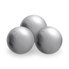 PLUSH NEST Trockenblumenpool, 95x30, blau, Premium-Cord, Floral Fun Zone, 200 Kugeln: pearl, pearl mint, silver