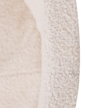 PLUSH NEST Dry pool, round, 90x30 cm, cream lamb (+ 200 balls gold, pearl, transparent)