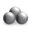PLUSH NEST Dry flower pool with mat, 95x30 cm, gray lamb (+ 200 balls silver, pearl, transparent), Floral Fun Zone
