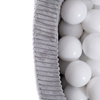 PLUSH NEST Trocken Bällebad, 90x30 cm, rund, grau, dicker Kord