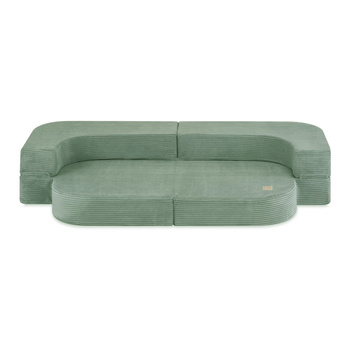 PLUSH NEST Sofa Bed Foldie, premium green corduroy