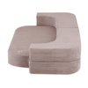 PLUSH NEST Schlafsofa Foldie, beige Premium Cord