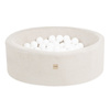 PLUSH NEST Dry pool, round, 90x30 cm, cream lamb