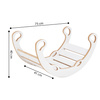 PLUSH NEST Bujak dla dzieci XS Mini Rocker 2w1 + poduszka Jasny Beżowy, biały, Wooden Play