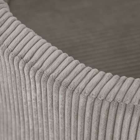 PLUSH NEST Trocken Bällebad, 90x30 cm, rund, beige, dicker Kord