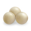 PLUSH NEST Dry Ball Pool, 90x30 cm, round, Cream, Softie Canvas, 200 balls: pearl, gold, light pink pearl