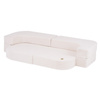 PLUSH NEST Sofa Bed Foldie, cream lambskin