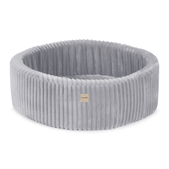 PLUSH NEST Dry pool, round, 90x30 cm, grey, Puffy Lamell