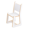 PLUSH NEST Baby chair + table set, white, Wooden Play