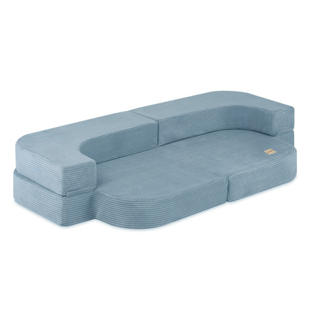 PLUSH NEST Sofa Bed Foldie, premium blue corduroy