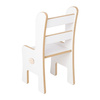 PLUSH NEST Children's desk chair, white, Wooden Play