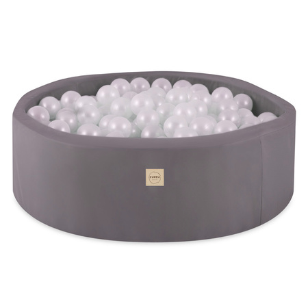 PLUSH NEST Dry pool, 90x30 cm, round, gray, active