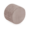 PLUSH NEST round pouf 40x30 cm, beige, premium corduroy