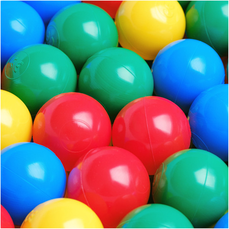 Dry pool balls, 6 cm, set of 200 pcs: blue, green, red, yellow