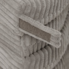 PLUSH NEST Mata kwiatek, 115x115x5cm, beżowy, sztruks premium, fluffy flower