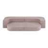 PLUSH NEST Schlafsofa Foldie, beige Premium Cord