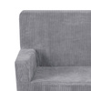 PLUSH NEST Foldie sofa with armrests, premium gray corduroy