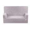 PLUSH NEST Foldie sofa with armrests, lamb gray