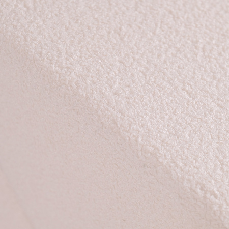 PLUSH NEST Children's chaise longue, recliner, 145x35x45cm, cream lamb