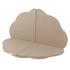 PLUSH NEST flower mat, outdoor, 115x115x5cm, beige, waterproof