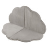 PLUSH NEST Mata kwiatek, 115x115x5cm, beżowy, sztruks premium, fluffy flower