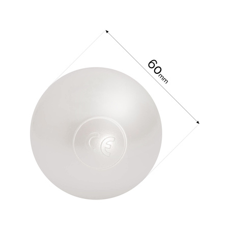 Piłki do suchego basenu, 6 cm, zestaw 200 szt: perłowe, srebrne, perłowe jasno niebieskie