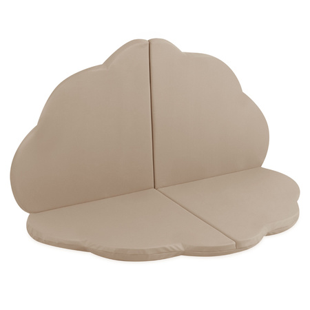 PLUSH NEST flower mat, outdoor, 115x115x5cm, beige, waterproof