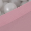 PLUSH NEST Trocken Bällebad, 90x30 cm, rund, rosa, Baumwolle, smart