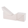 PLUSH NEST Kinderchaiselongue, Liege, 145x35x45cm, cremefarbenes Lammfell