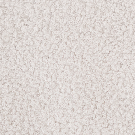 PLUSH NEST Puff, 60x60 cm, Bodenkissen, cremefarbenes Lammfell